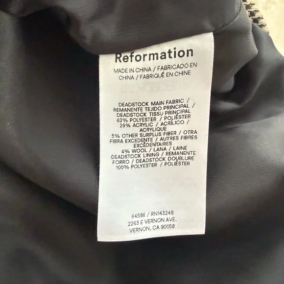 Reformation Carla Houndstooth Low Waist mini skirt - Picture 7 of 8